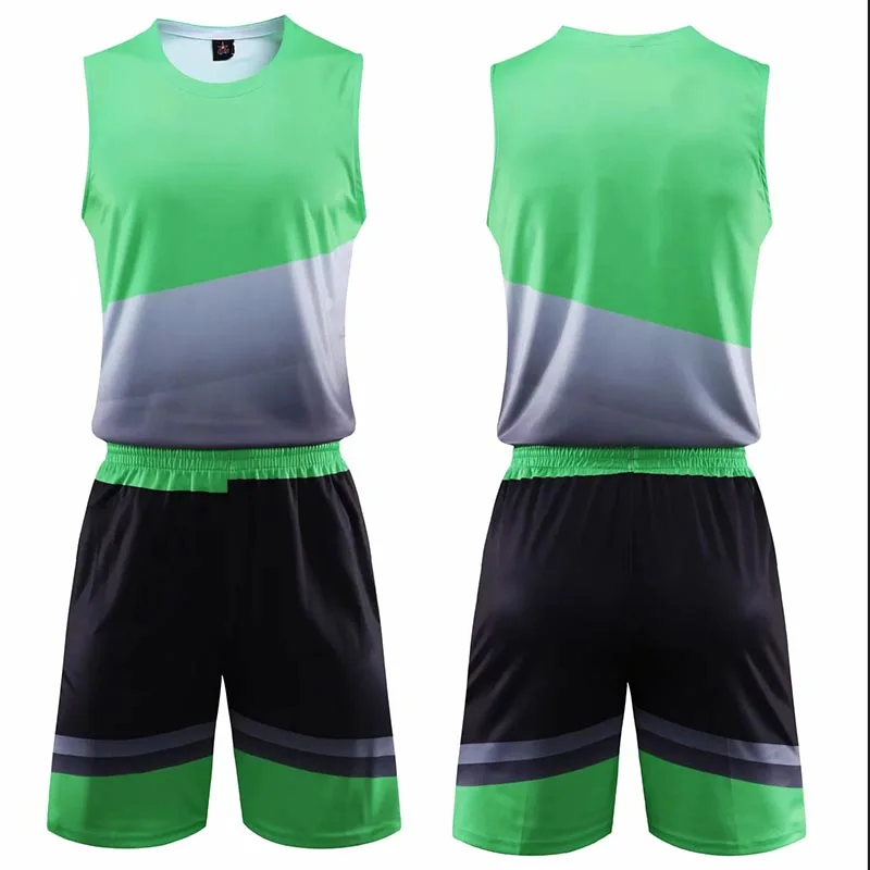 Team Game Print Kids Adult Basketball Jerseys Suit Child Men Basketball Uniform Sport Kit for Youth Clothes