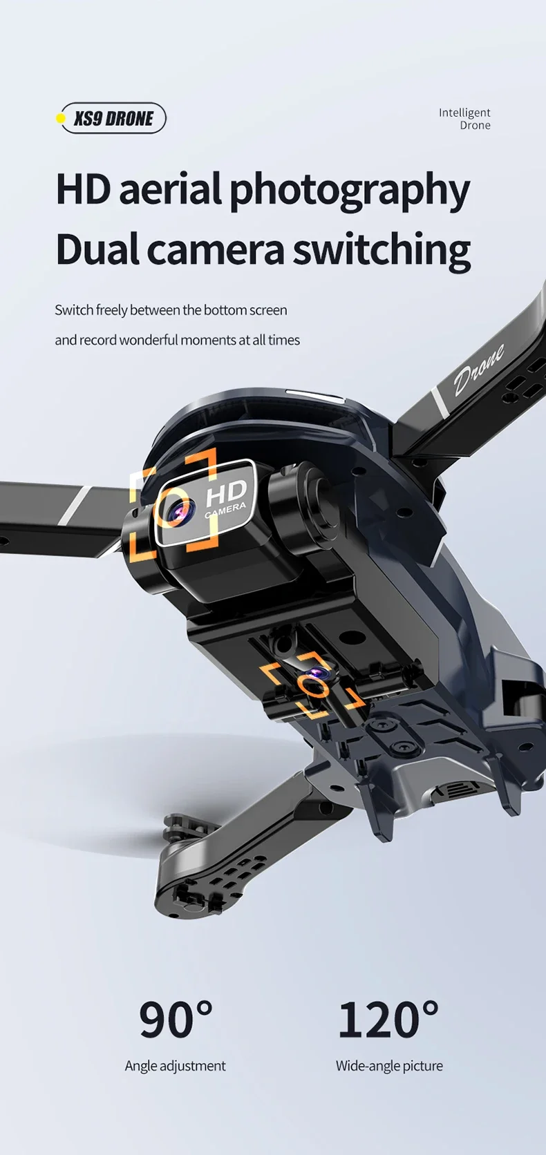 Xiaomi MIJIA XS9 Drone 8K Professional HD Aerial Dual-Camera Intelligent Obstacle Avoidance Optical Flow Positioning Quadcopter