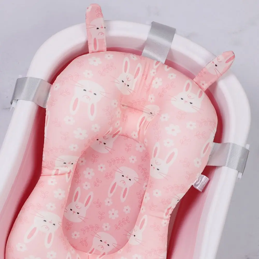 Cuscino di Sicurezza per Bagnetto Neonati a Forma di Orsetto e Coniglietto, Tappetino di Supporto per Vasca da Bagno, Sedile da Bagno per Neonati - immagine 5