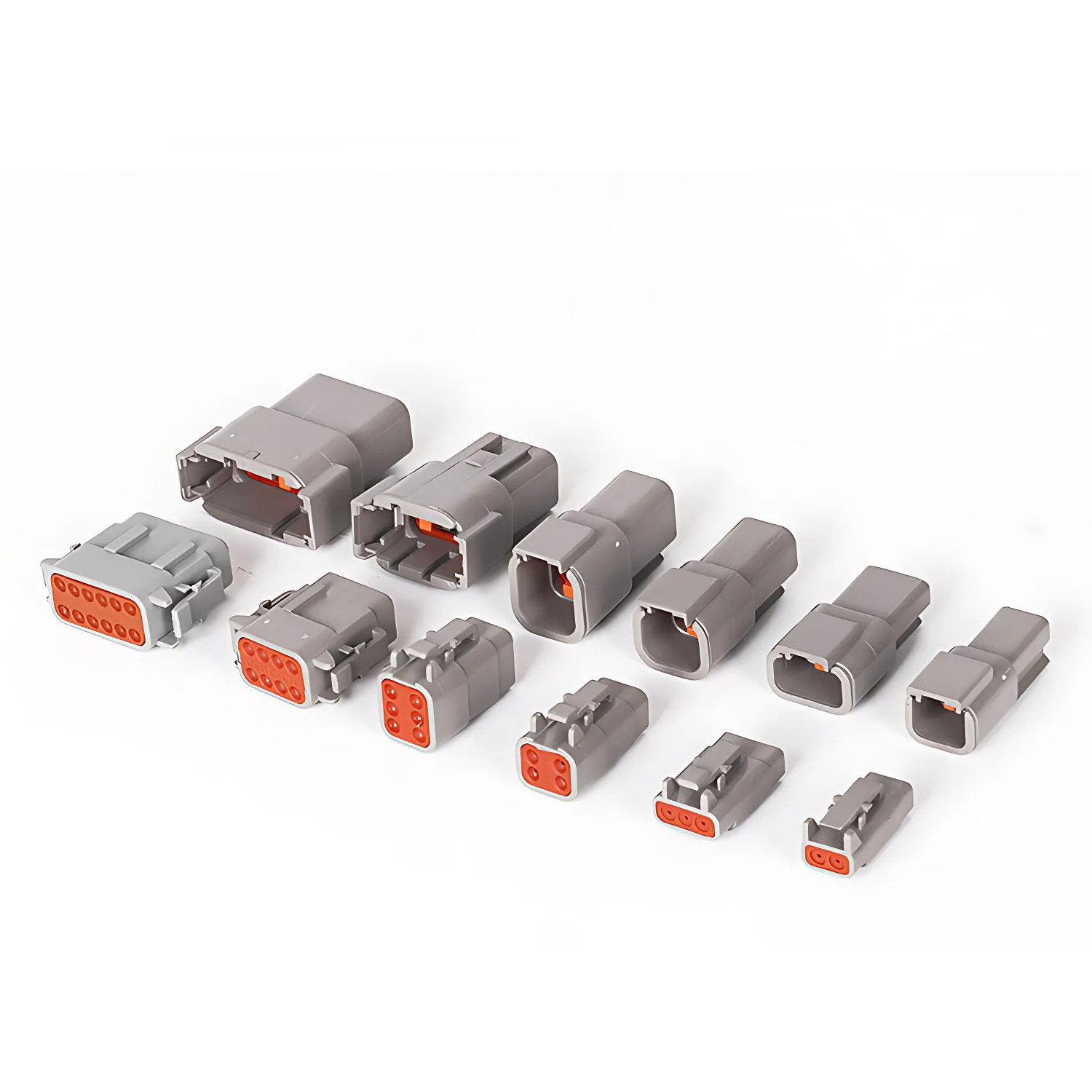 5/20/100 Sets 6 Pin Way Deutsch DTM04-6P DTM06-6S Waterproof Electrical Wire Connector 16-22AWG DTM Series Connector Male Female electrical connector