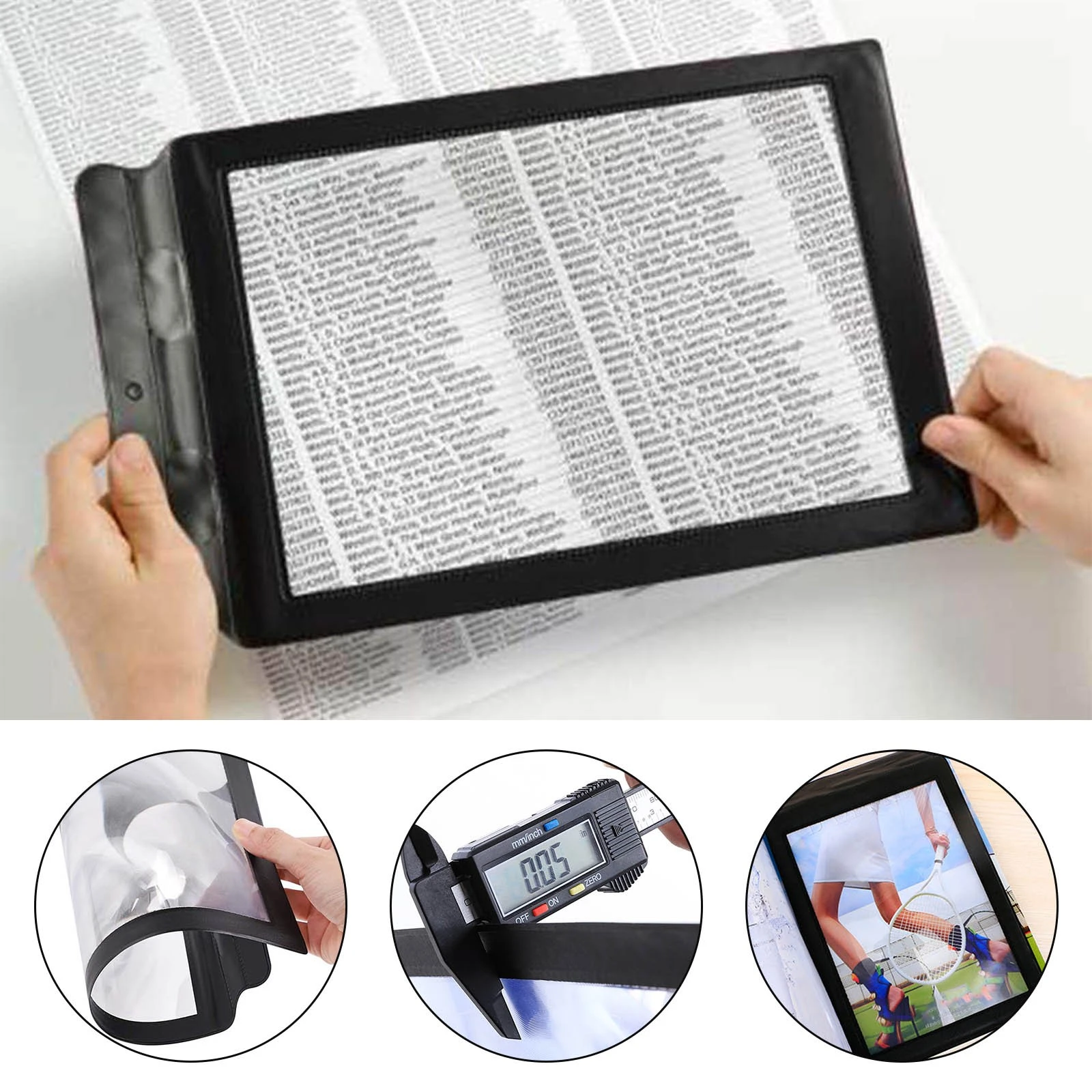 Uitscheiden overstroming lotus A4 Volledige Pagina Grote Vel Vergrootglas Vergrootglas Reading Aid Lens  Fresnel Grote A4 Volledige Pagina Grote Vel Vergrootglas Licht # P30| | -  AliExpress