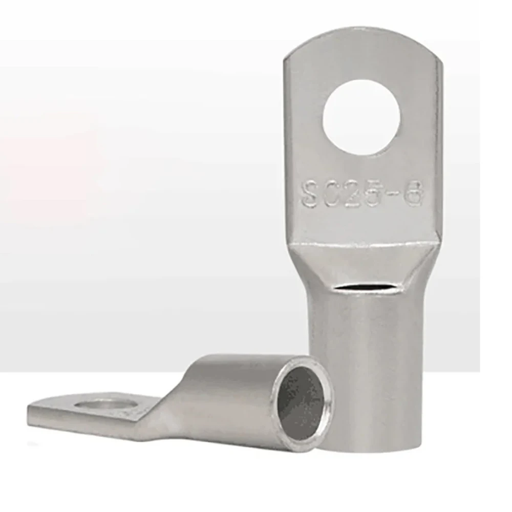 Description Picture 6 of item5PCS/10PCS 6~35mm2 Crimp Terminal Wire Welding Cable Connector Kit Bolt Hole Tinned Cable Lugs