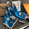 100% Real Silk Scarf New 70CM Natural Shawl Wraps Women Ladies Fashion Scarves Foulard Bandana Square Headband Hijab Pashmina 1