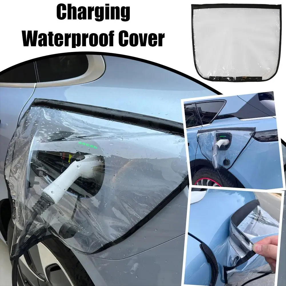 

New Energy Car Charging Port Rain Cover Rainproof Dustproof EV Charger Guns Protection Electric For VOYAH FREE MG 4 ZEEKR BYD VW