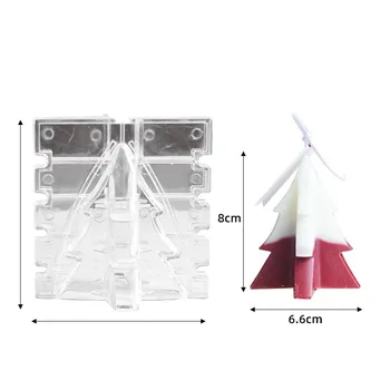 Christmas Tree Shape Candle Mold Handmade Candle Diy Mould Christmas Candle Mould Cross Shape Plastic Mould 2