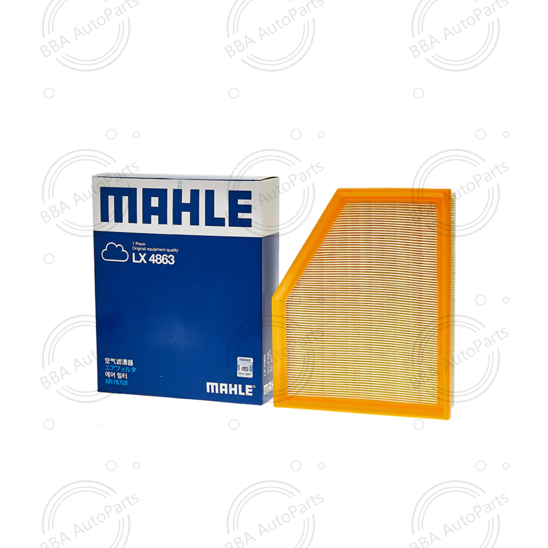Mahle LX4863 LX5328 air filter for BMW 525i 530i 530Li 530Li 540i 730Li 740i 840i GT X3 with OE 13718577171 13718577170