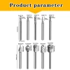 10 pieces carbide file set, carbide tungsten steel double-edge rotary file milling head, woodworking grinding and engraving 5