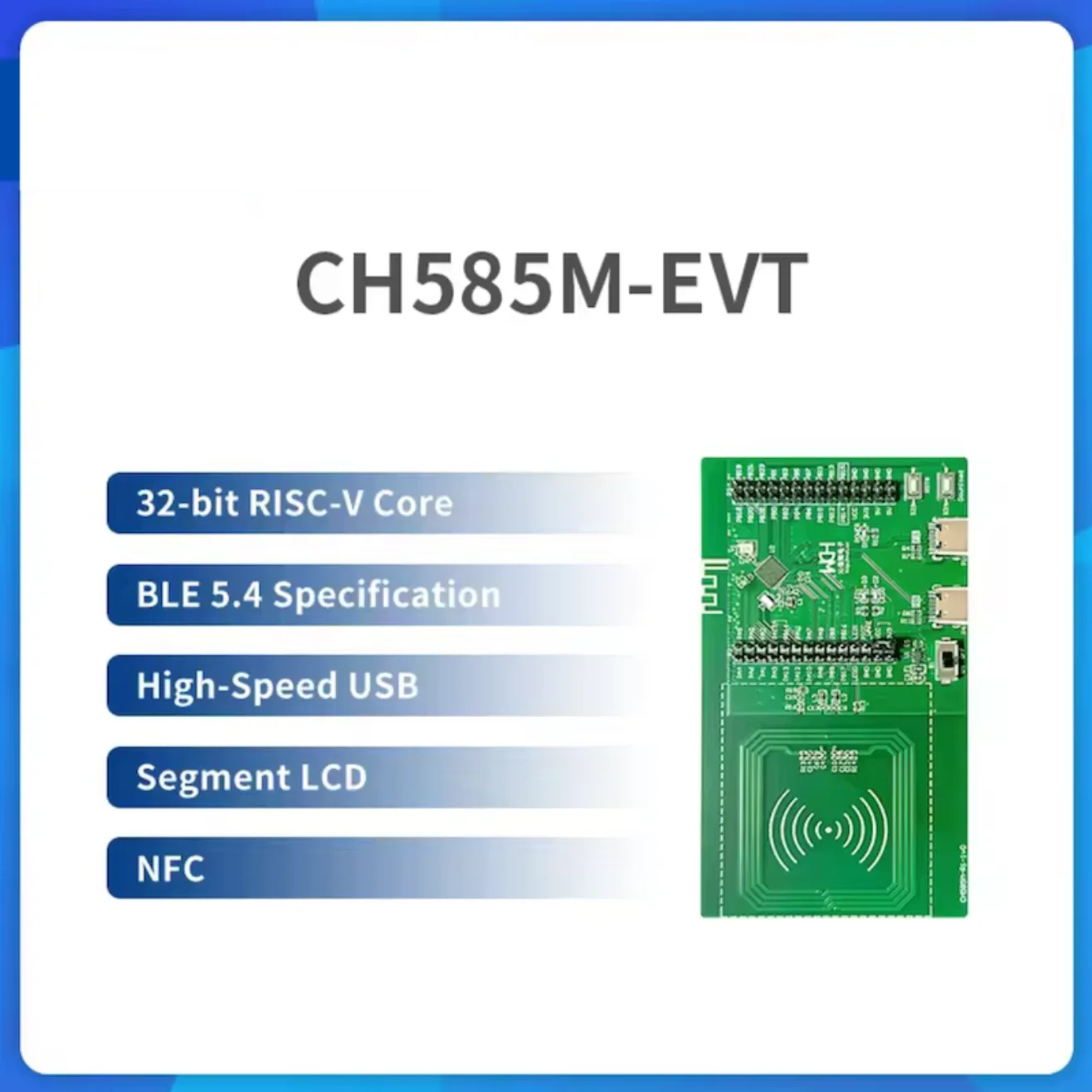 1 개/몫 CH585 CH584 평가 보드 BLE 블루투스 5.4 RISC-V MCU..