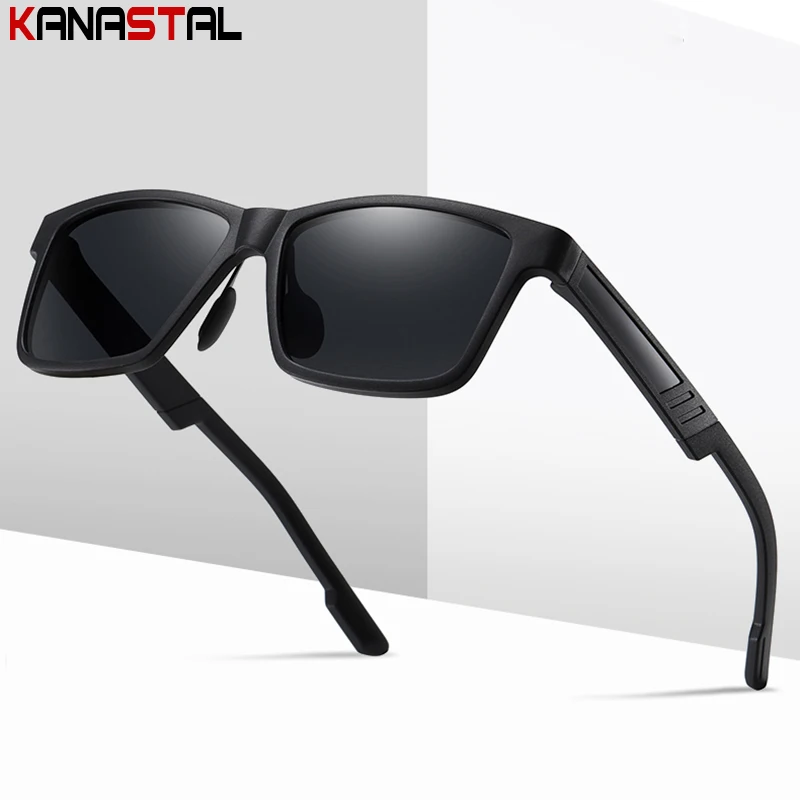 

Men's Sunglasses Polarized UV400 Classic Sun Glasses Sunscreen Goggles TR Square Eyeglasses Frame Driving Travel Cycling Eyewear