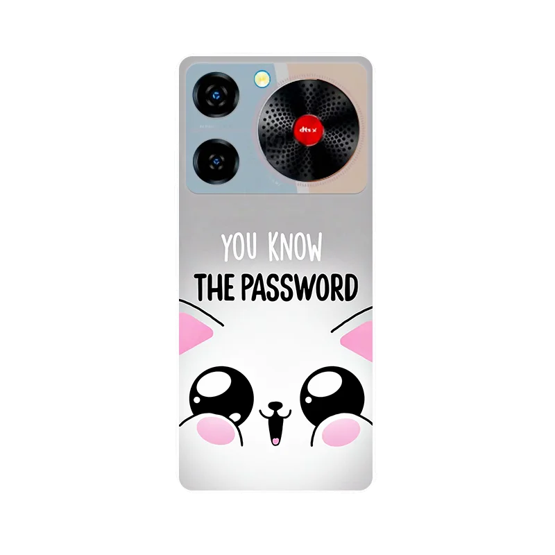 Nubia Music Case - Funny Cute Silicone Soft Back with Shockproof Bumper