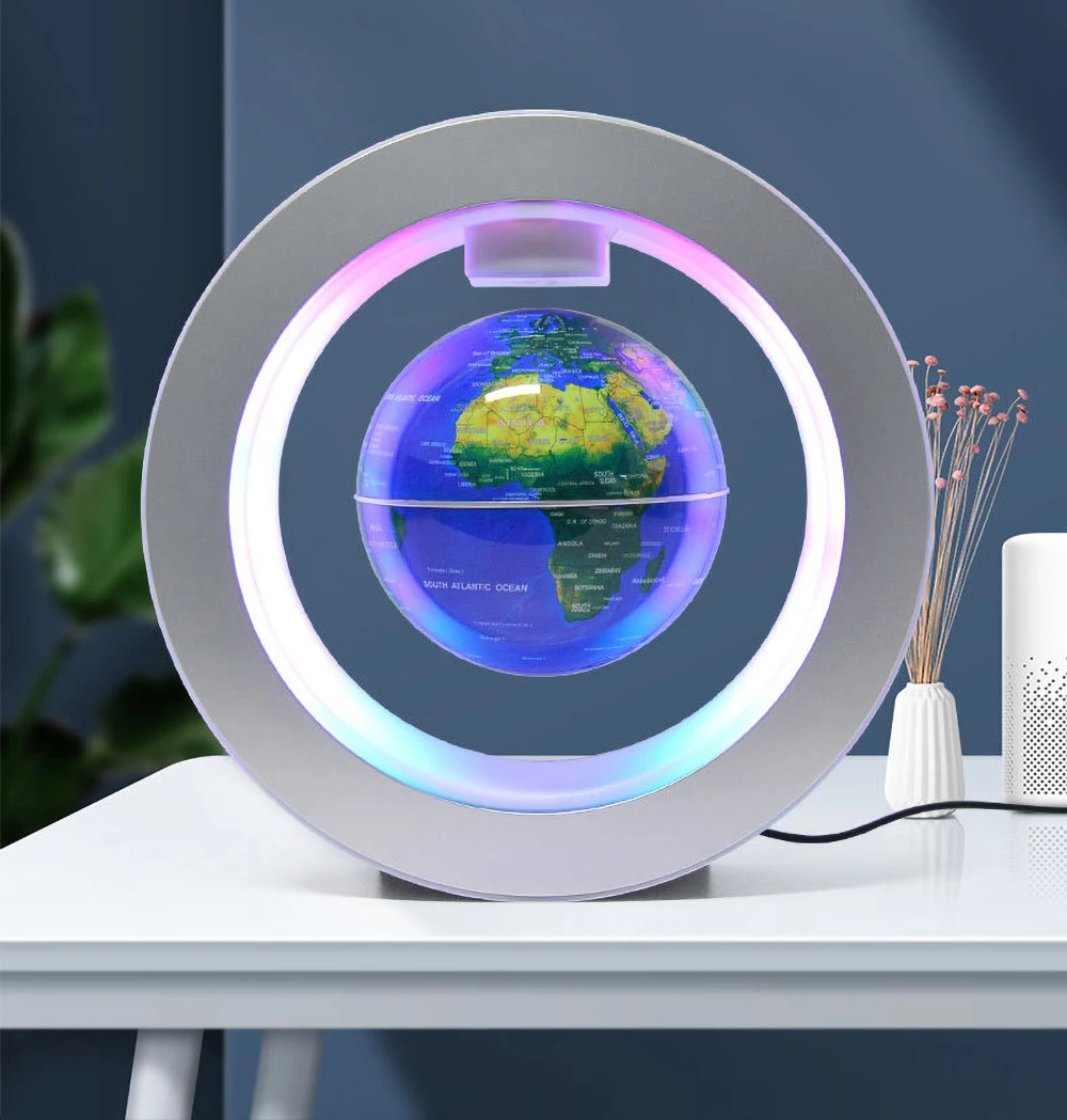 

New Floating Magnetic Levitation Globe Light World Map Ball Lamp Lighting Office Home Decoration Terrestrial Globe novelty lamp