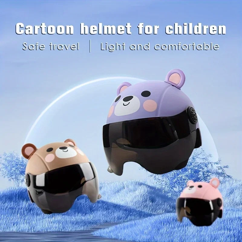 

Child Riding Helmet Adjustable Adorable Appearance Ultra-Light Shock Absorbing ABS Toddler Skateboard Bike Safety Helmet for Kid