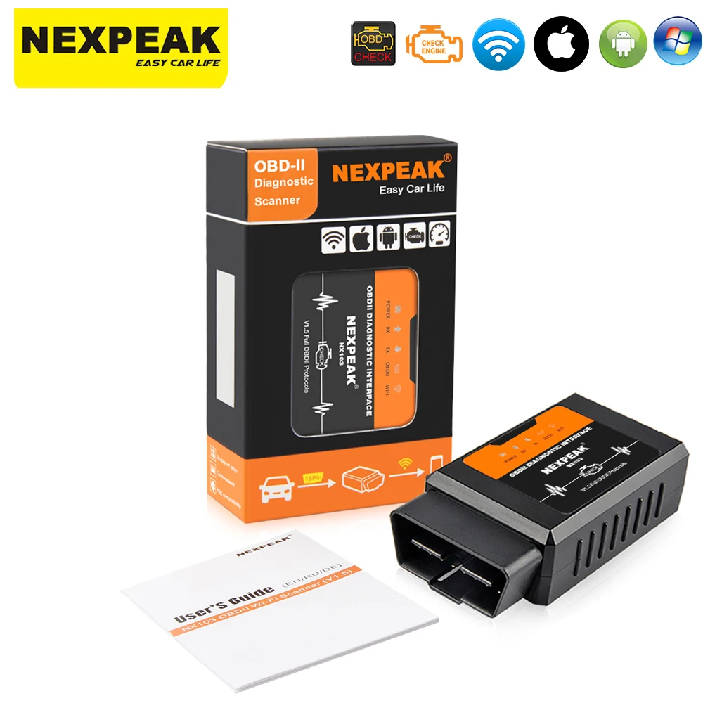 Obd2 Elm327 V1 5 Wifi Iosアダプタスキャナiphoneの車の診断ツールobd 2 Odb Ii Elm 327 Wifi Odb2車スキャナeml327 Wifi Code Readers Scan Tools Aliexpress