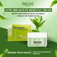 AILKE Crème pour le visage pour l'élimination de l'acné, crème pour le visage réduisant les boutons et les ruptures, nettoie en profondeur la peau, pour tous les types de peau, pour femmes et hommes 2
