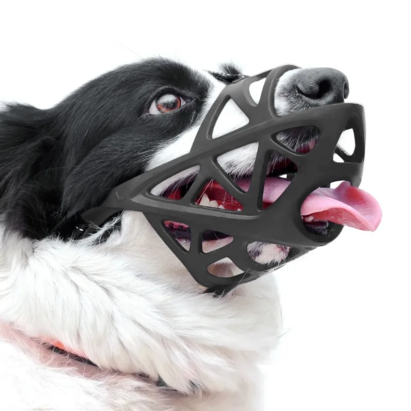 Dog Muzzle for Large Medium Small Dogs Pet Basket Adjustable for Grooming Drinkable Sturdy Cage dog muzzle