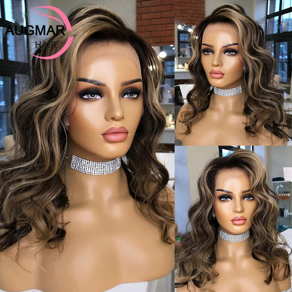 

Парик блонд из 360 натуральных волос, 13 х6 дюймов, без клея