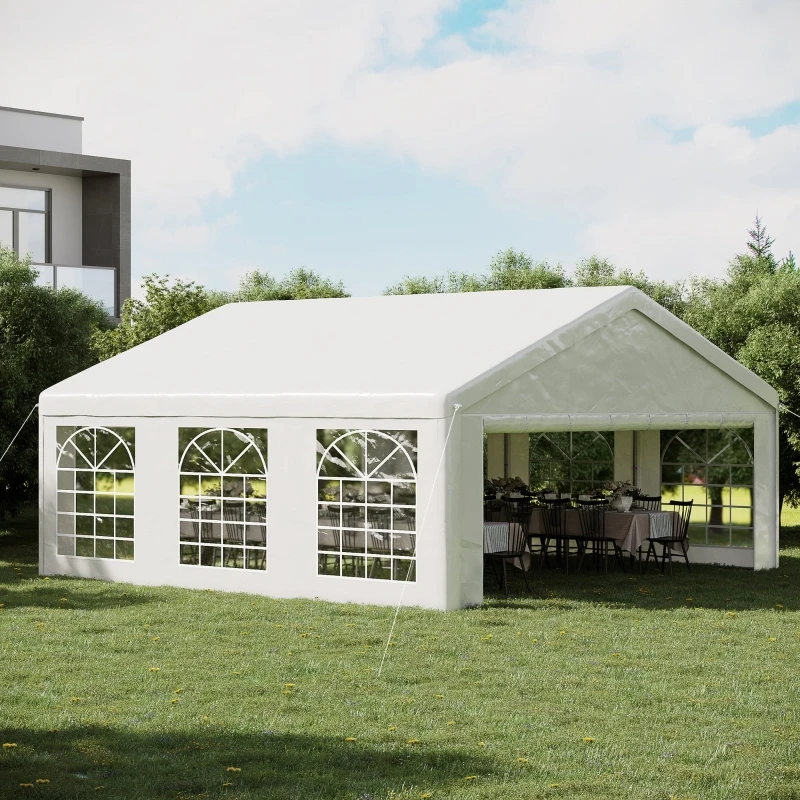 Tenda Da Matrimonio Grande Per Impieghi Gravosi, Tenda Da Festa Per Garage Per Posto Auto Coperto All'Aperto, Baldacchino Per Gazebo Con Parete Latera