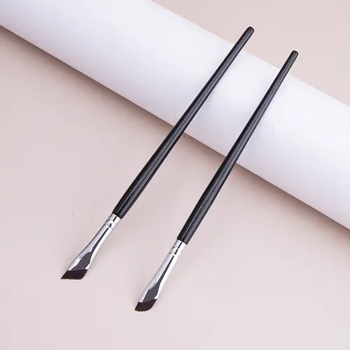 Sickle Eyeliner Brush Eyeshadow Blade Brush Detail Brush Diagonal Eyebrow Brushes Undereyelid To Sleeping Silkworm Makeup Tools - Image 6