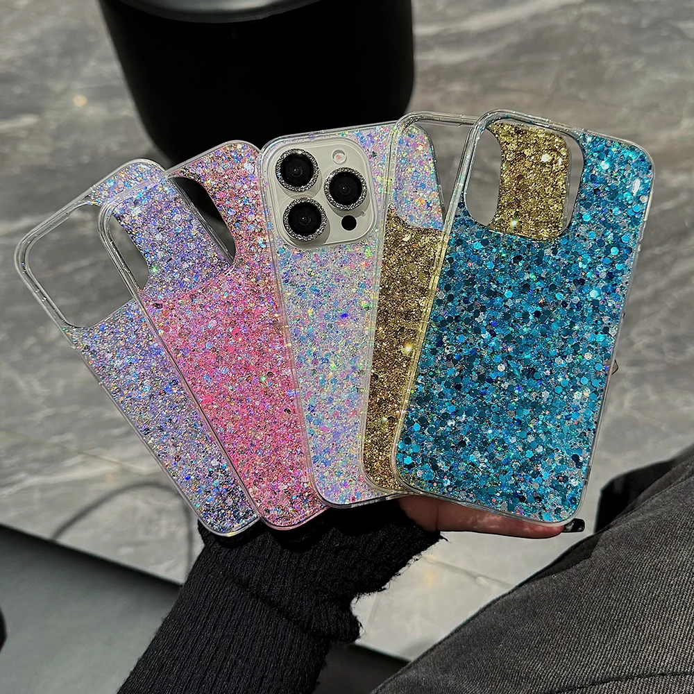 Luxury Glitter Sequins Shiny Bling Soft Silicone Case