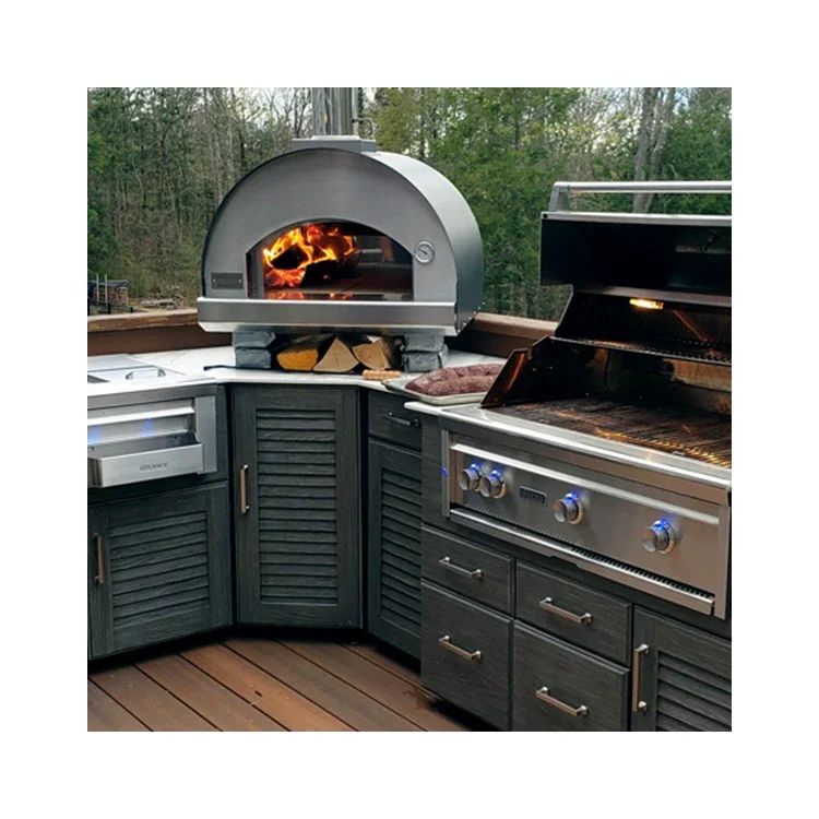 Stainless Steel Outdoor Bbq Kitchen Set High-end And Atmospheric Outdoor Kitchen Bbq Island Cabinets