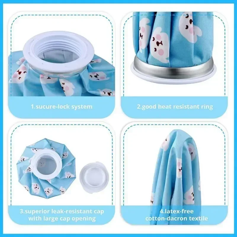 1PC Reusable Ice Bag Cartoon Cute Cold Hot Water Bag For Injury Relief Wisdom Tooth Eye Fatigue