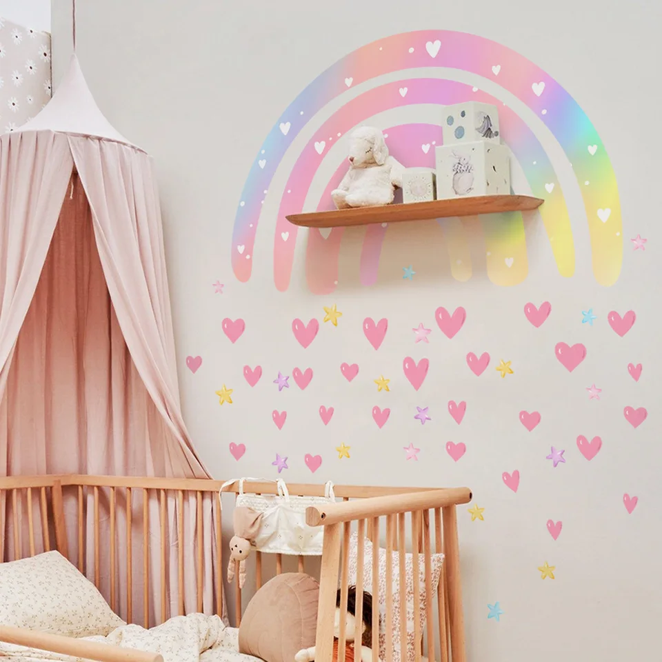 Adesivi murali con nuvole e stelle: decorazioni per la cameretta dei bambini - Italia