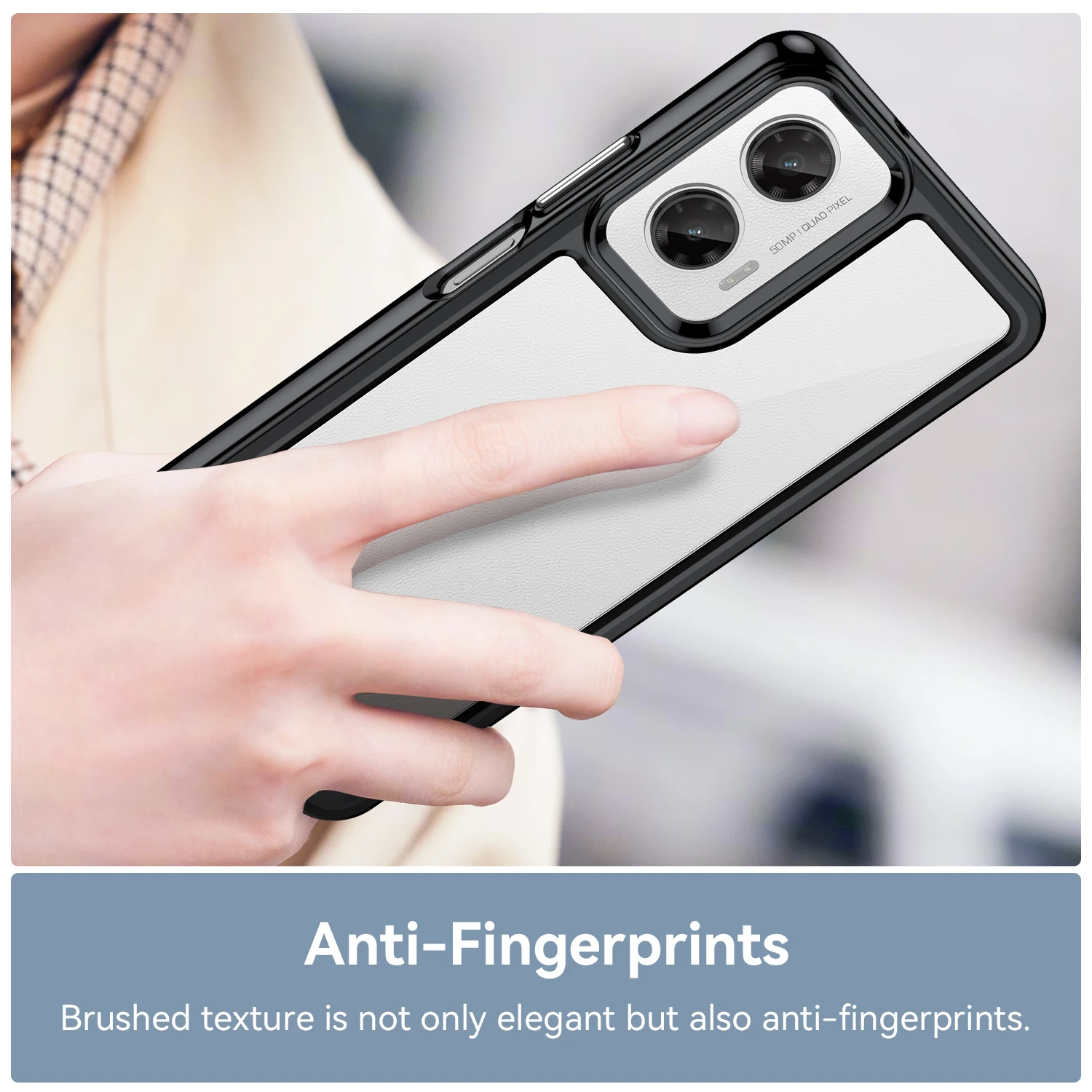 Transparent Colorful TPU Protective Phone Case