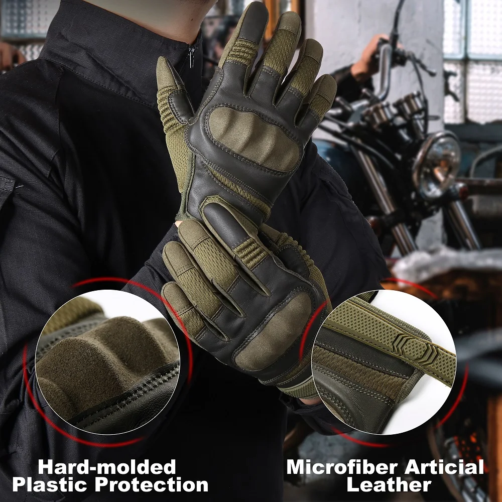 Tactical Full Finger Gloves for Airsoft Cycling Shooting