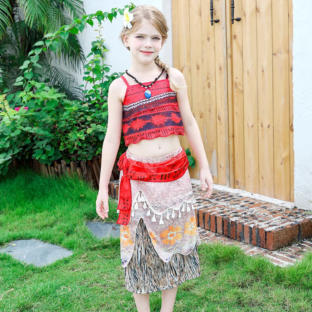 Princess Moana Cosplay Costume Children Vaiana  Moana Costume Kids Pattern  - 2023 - Aliexpress