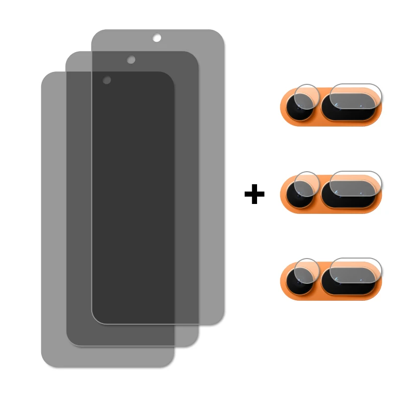Premium Privacy Tempered Glass Screen and Camera Protector