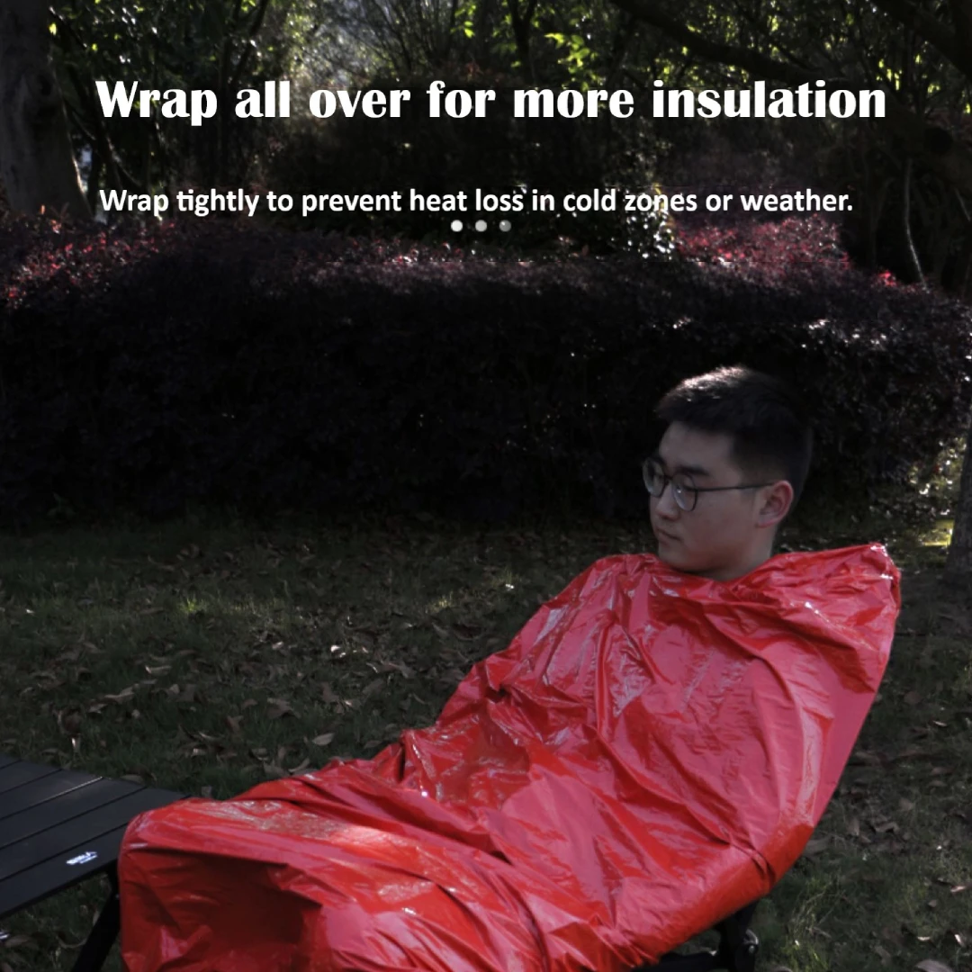 Emergency Thermal Sleeping Bag Outdoor Camping Mountain Climbing Thermal Emergency Blanket Tinfoil Foil Survival Blanket