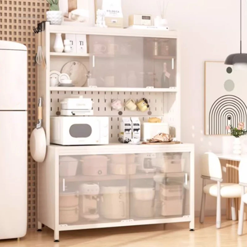 Modern Minimalist Kitchen Cabinets Household Storage Cabinet Floor-standing Multi-layer Wall-mounted Integrated Kitchen Cabinet