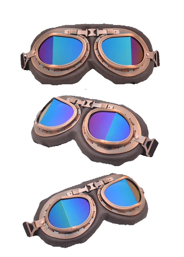 Gogle motocyklowe Harley do uprawiania sportów na świeżym powietrzu, wiatroszczelne, soczewki, kask, okulary_voghion.com