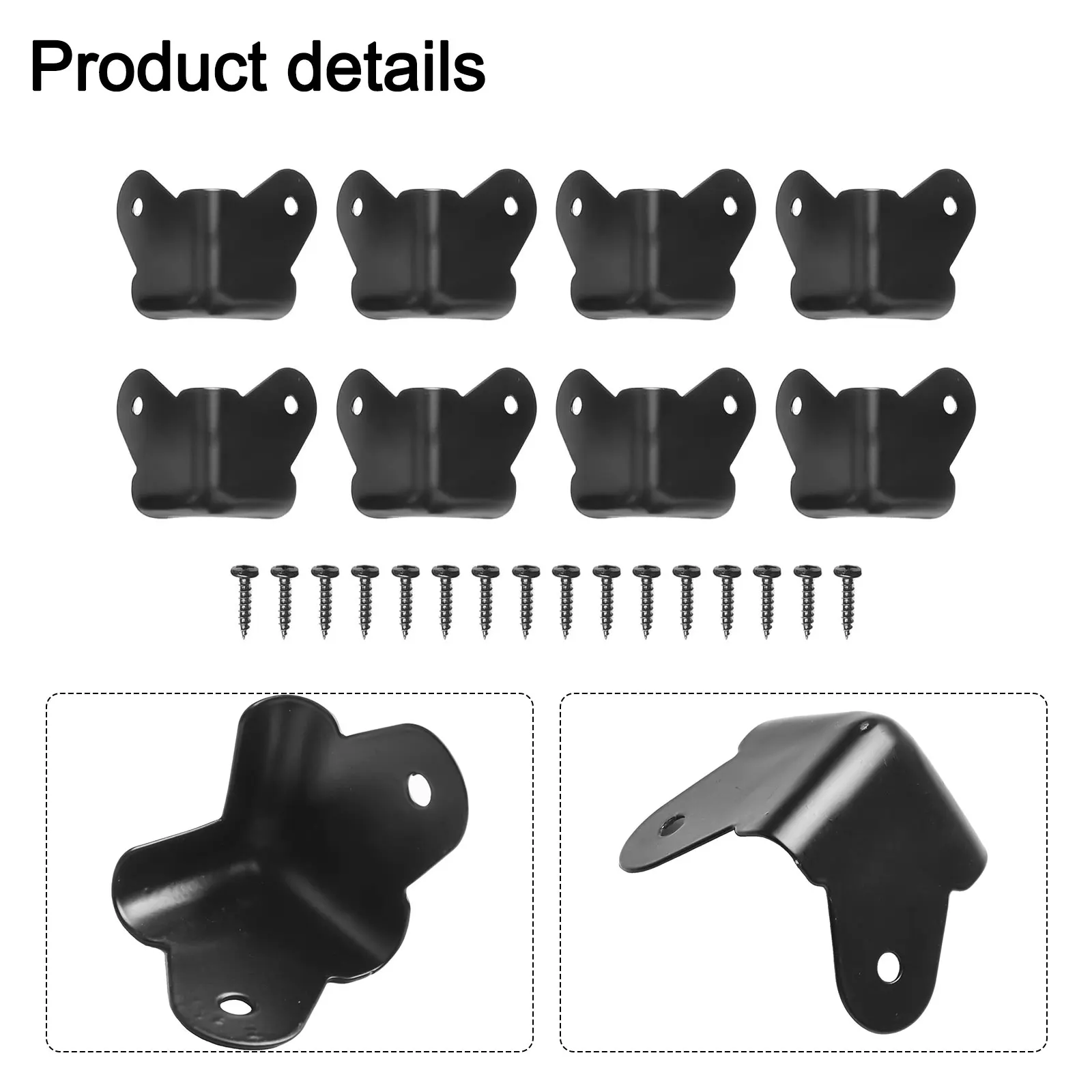 For Cabinet Guitar AMP Corner With Srew Plastic Protect Protectors 5mm AMP Guitar Black Corner Corners Set For Amp