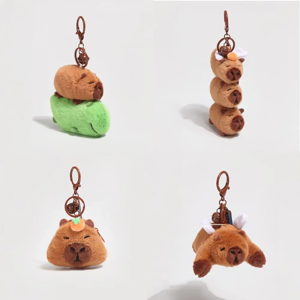 

New Capybara Peluche Keychain Pendant Headphone Bag Creative Cute Book Bags Small Pendant Holiday Gift New Year Children's Gift
