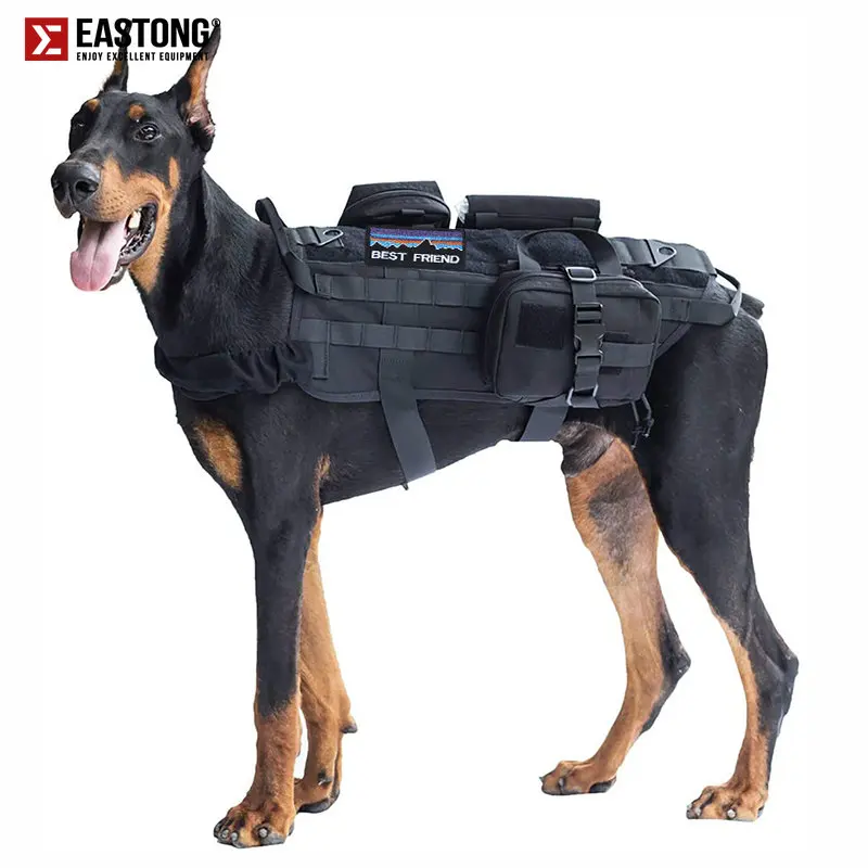 

Tactical Dog Harness Military K9 Service Dog Clothes Vest For Big Dogs Accessories Tactical Service Dog Vest for Larger Dogs