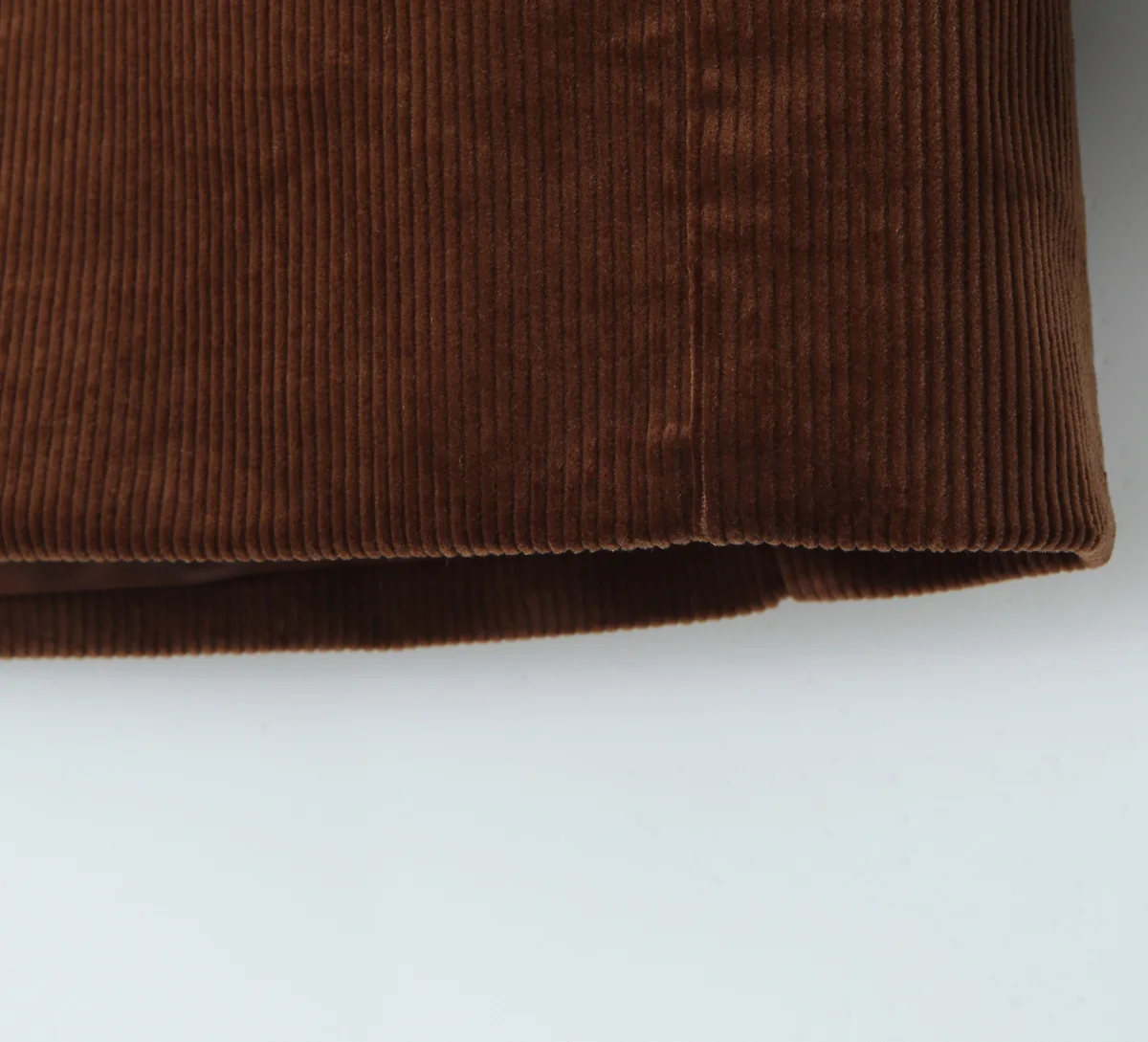 Maillard Style Coffee Notched Corduroy Blazer High Waist Front Slit Package Hips Skirt Suits 2 Pieces 1 Set