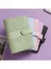 A6 Macaroon Color PU Leather DIY Binder Photocards Collect Book with Binder Pockets for Money Budget Saving Bill Organizer 2