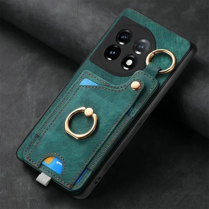 Luxury Leather Card Holder Magnetic Back Case