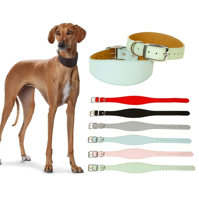 PU Pet Collar Adjustable Dog Collar Widened Design Strong and Durable for Medium and Large Dogs Outdoor Training Pet Accessories 6