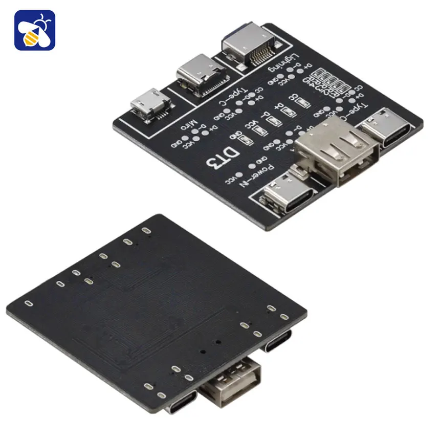 Data cable detection board DT3 for Apple and Android Type-c interface fast charging cable anomaly detector