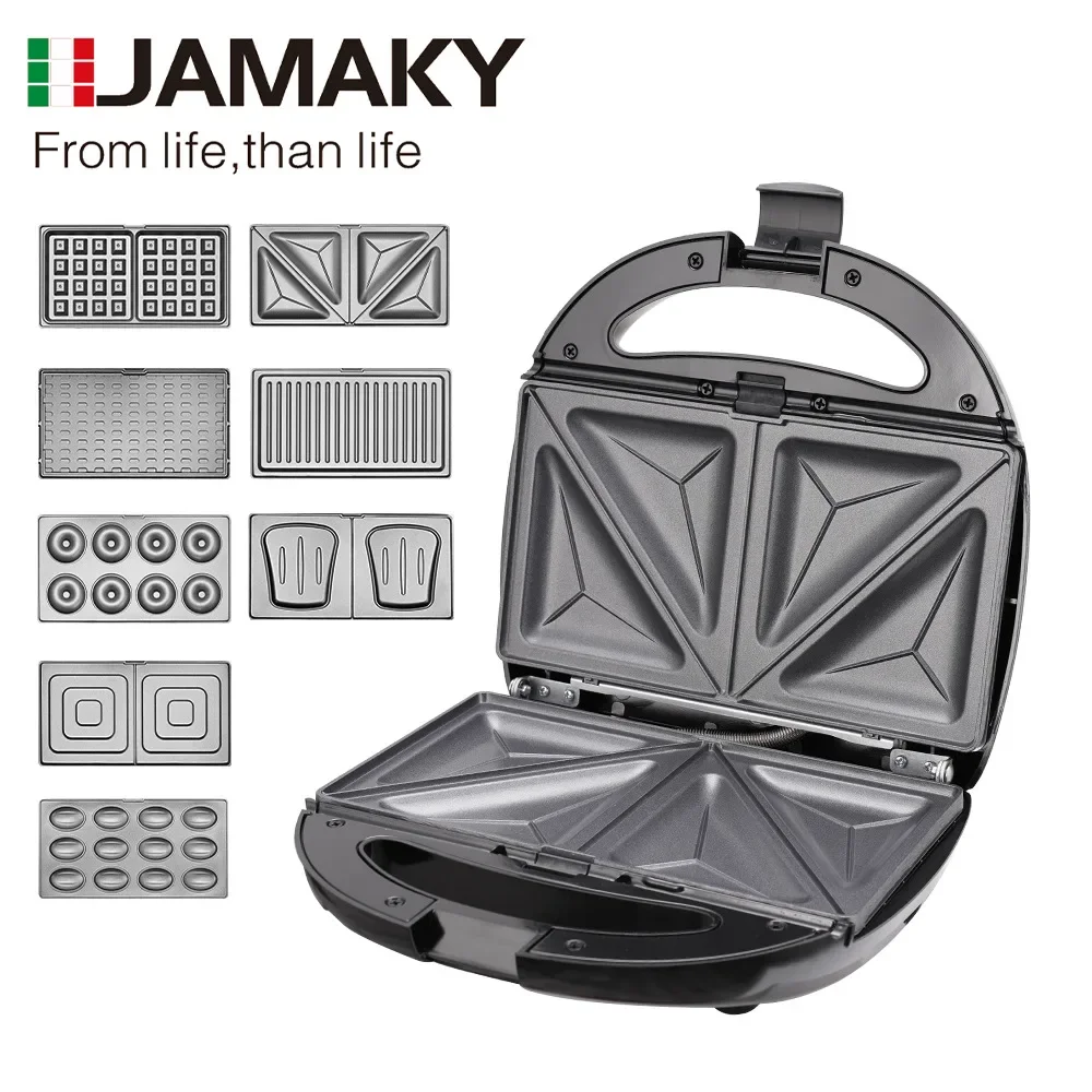 Multifunctional Breakfast Sandwich Maker Small Eight-In-One Toast Waffle Bread Machine Light Food Home Use Compact Size