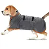 Dog Bathrobe Towel 2 in 1 Adjustable Magic Tape Fast Dry Robe Super Absorbent Pet Wear for Small Medium Sized Dogs After Bathing