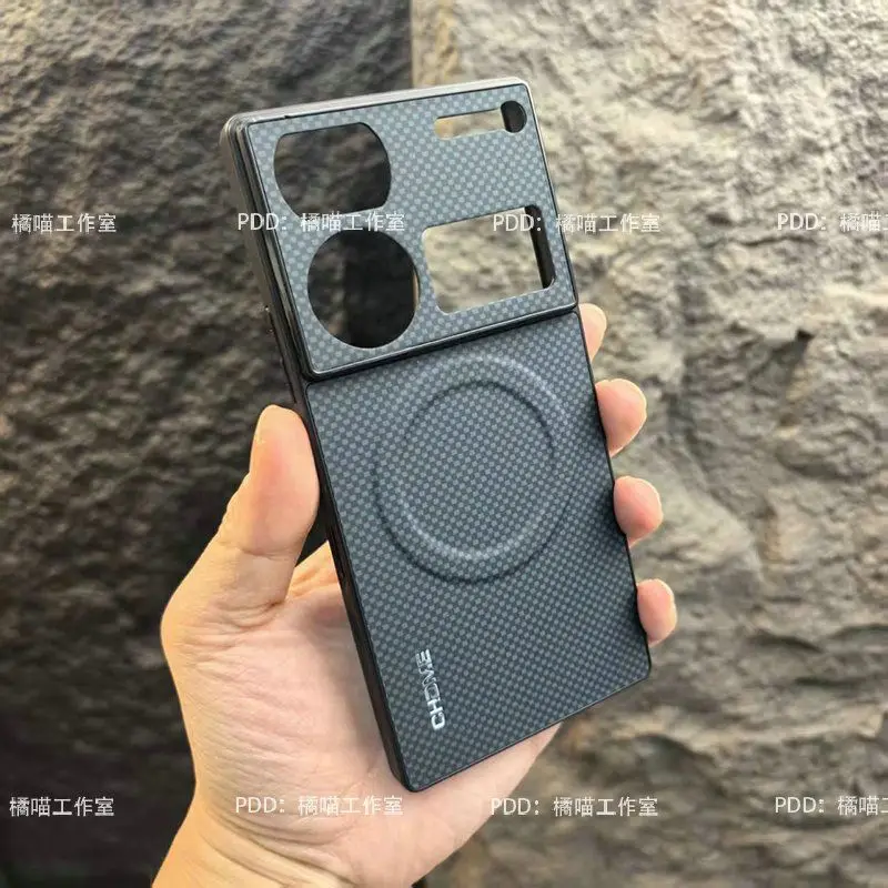 Vegan Leather Magnetic Stripe Phone Case with Shockproof Bumper