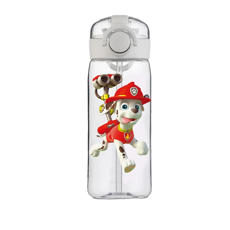 PAW Patrol Chase Marshall Rocky Zuma Rubble Skye Straw Cup Children's Water Cup Food Grade Cartoon Plastic Kettle Anti-Drop Cup 5