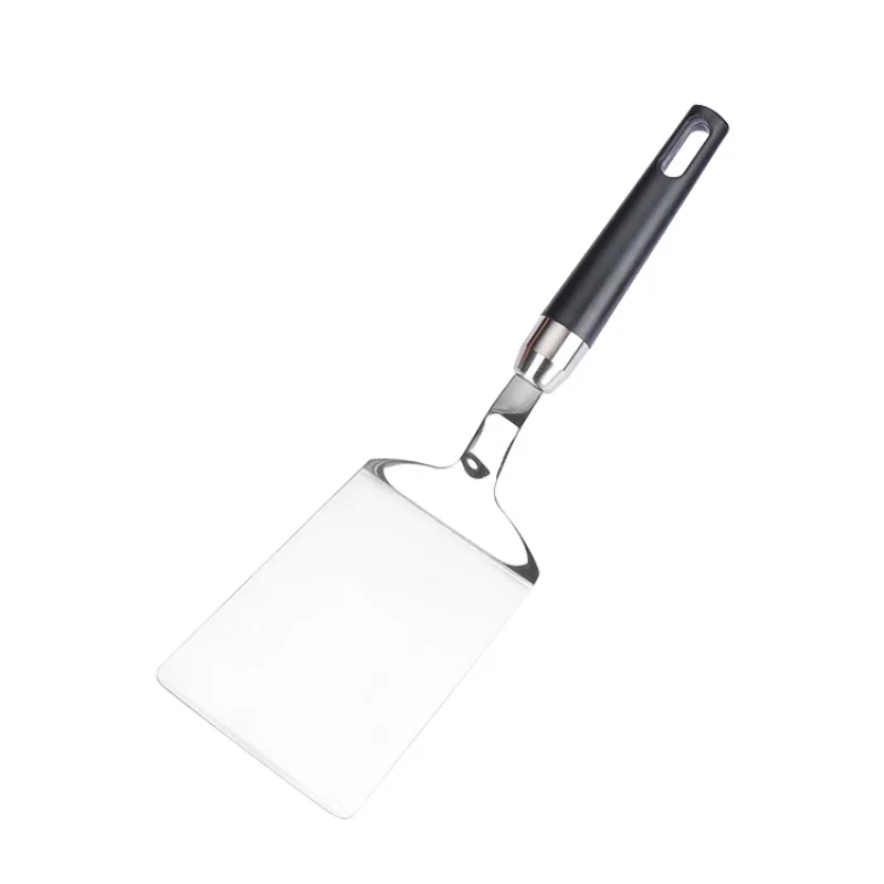 Stainless Steel Steak Spatula Pancake Scraper Turner Grill Beef Fried Pizza Shovel With Wood Handle Kitchen BBQ Tools pancake spatula