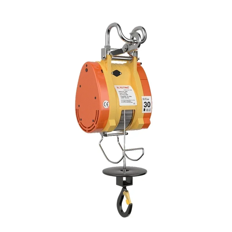 

300kg 360kg Hoist Portable Suspended Small Hoist Ultra High Efficiency Cable Winch Mini Electric Hoist Crane