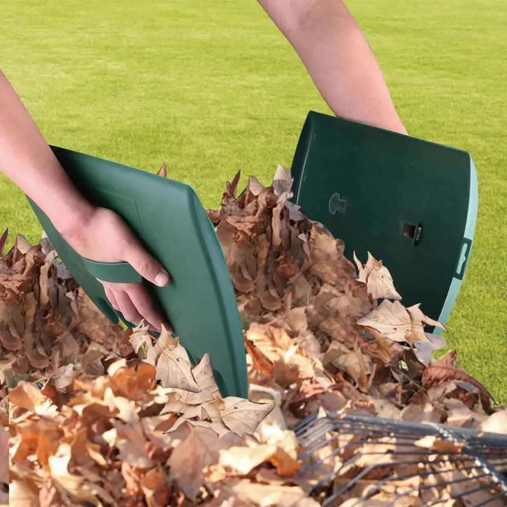 2Pcs Leaf Rake Scoops Dustpan Leaf Clip Efficient Collector Grabs Tools Outdoor Home Garden Dustpan