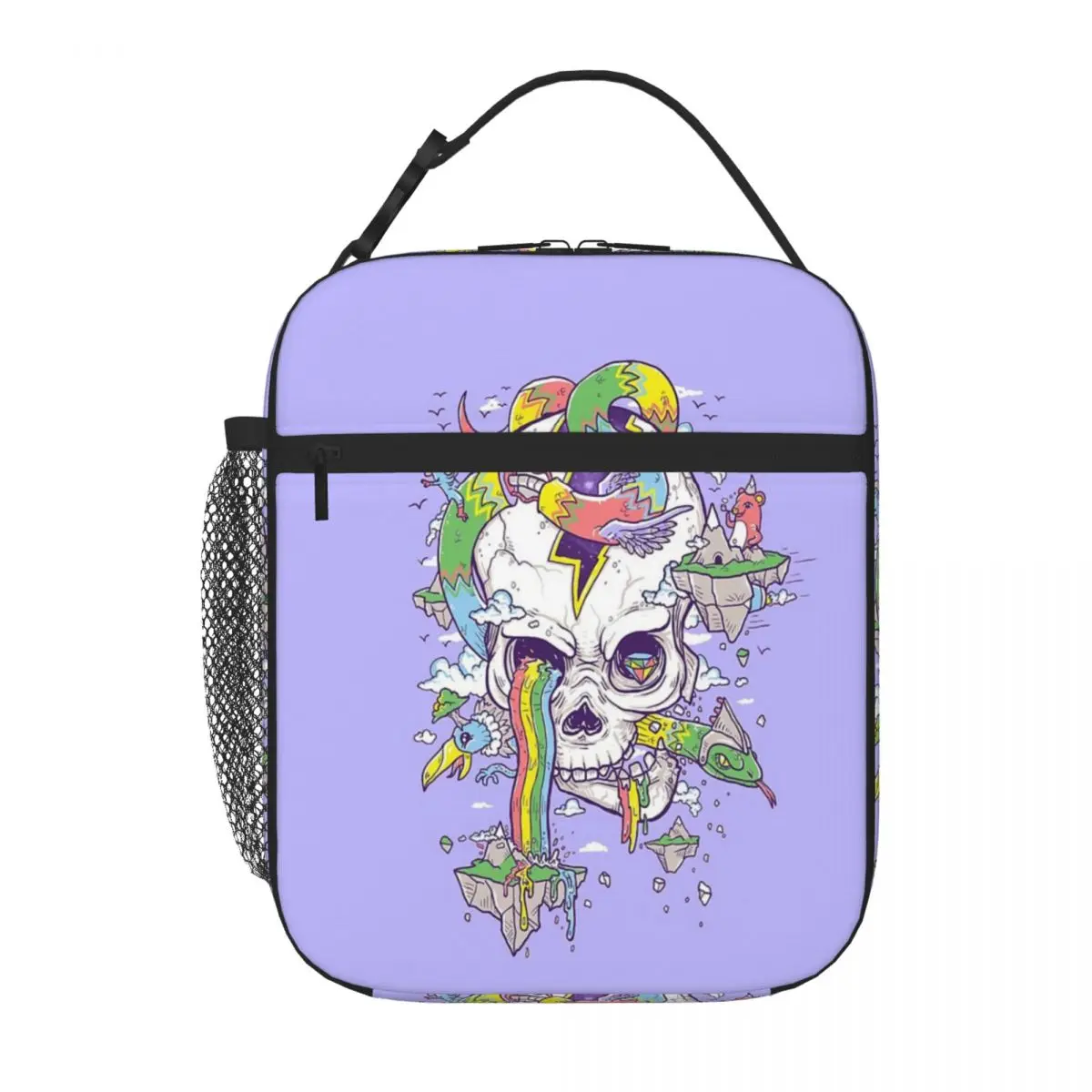 Flying Rainbow Skull Island Lunch Tote Lunchbag Anime Lunch Bag Piccola Borsa Termica