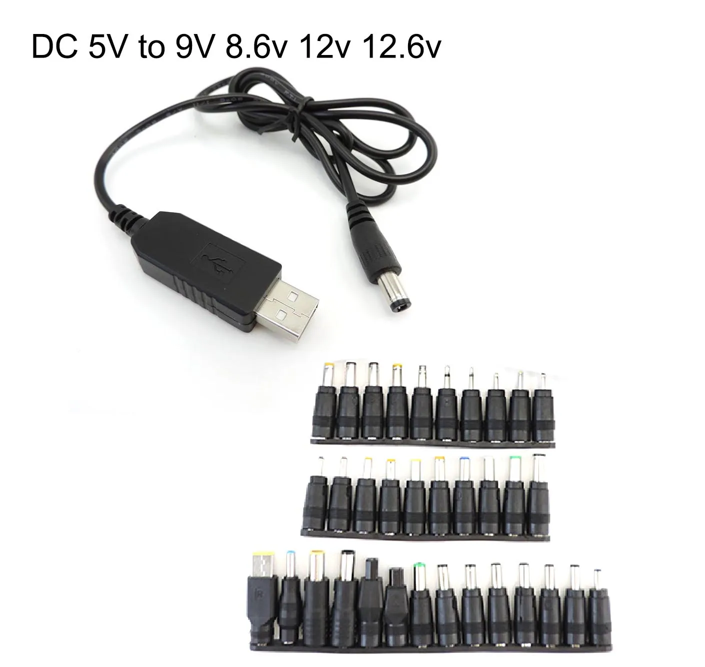 Usb 5v zu dc 5v 9v 12v micro usb mini 5pin typ c männlich weiblich power  boost line stecker step up modul konverter adapter kabel q1 - AliExpress